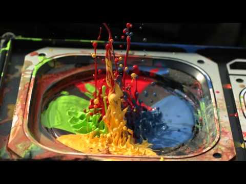Paint on a Speaker at 2500fps   The Slow Mo Guys Full HD