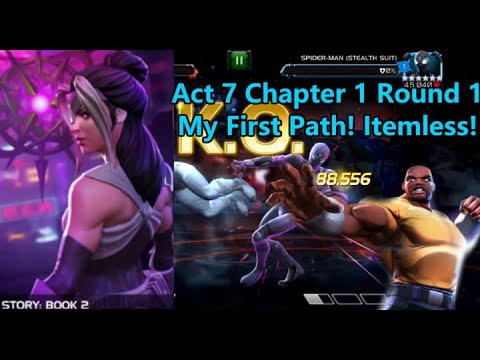 Act 7.1.1 First Path! No Items Used! | Marvel Contest Of Champions