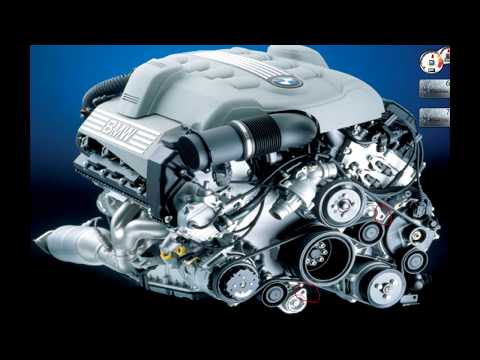 BMW N62 Engine serpentine belt and compressor belt layout - 5, 7, X5 series