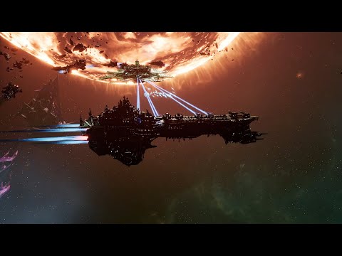 Skalgrim Mod - Invincible Reason - Dark Angels vs Necrons - Battlefleet Gothic Armada 2