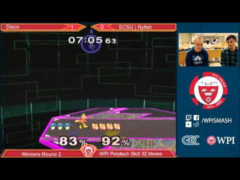 WPI PTS 32 - Disco (Marth) vs Ryfish (Fox) - Melee - WR2