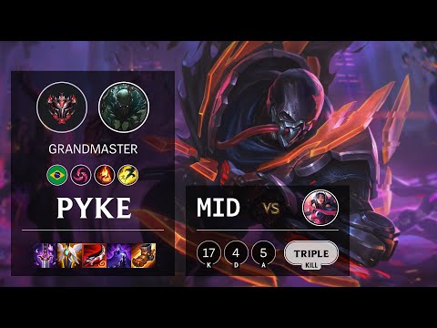 Pyke Mid vs Irelia - BR Grandmaster Patch 11.3