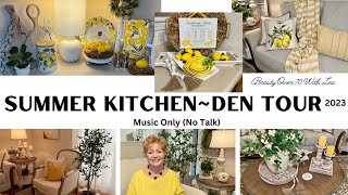 SUMMER KITCHEN DEN TOUR 2023 #hometour2023 #kitchentour #summerdecorating #summerdecor