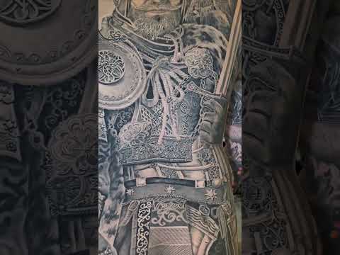 Hình xăm chiến binh siêu chi tiết full body #tattooed #tattoos #tattoorealistic  #warriortattoo