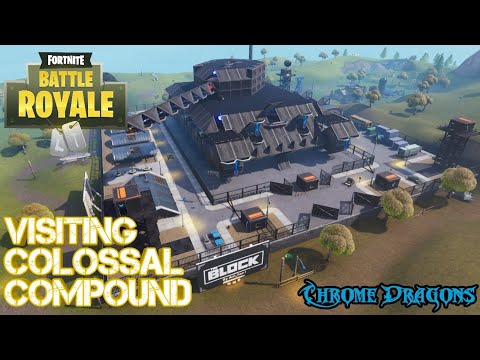 Visiting *NEW* Colossal Compound @ The Block - Fortnite Battle Royale