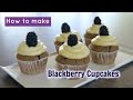 How To Make BLACKBERRY CUPCAKES