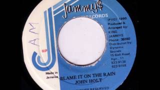 John Holt & FireHouse Crew - Blame It On The Rain DUB - 7" Jammy$ 1990 - LATE DIGITAL 90'S DANCEHALL