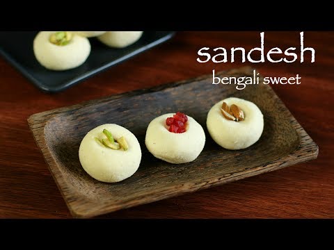 sandesh recipe | sandesh sweet | how to make bengali sweet sondesh recipe