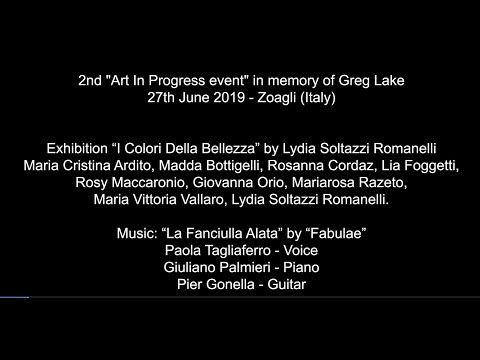 2nd "Art In Progress event" in memory of Greg Lake 27th June 2019 - Zoagli (Italy) Exhibition