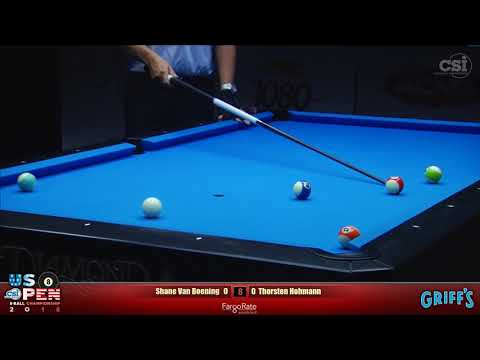 2018 US Open 8-Ball Championship: Shane Van Boening vs Thorsten Hohmann (Semi-Final Match)