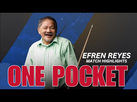 Efren Reyes' One Pocket Shots | 3-Minute Match Highlights