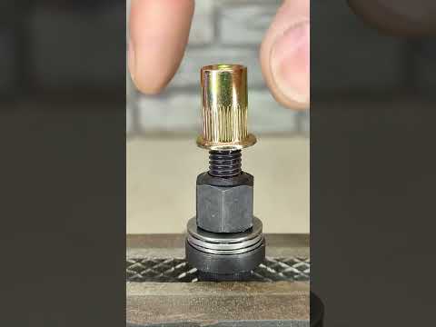 How to install a threaded rivet without a special tool
