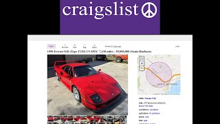 $5 Million Ferrari F40 For Sale on Craigslist | Santa Barbara Federal Court Auction Explained