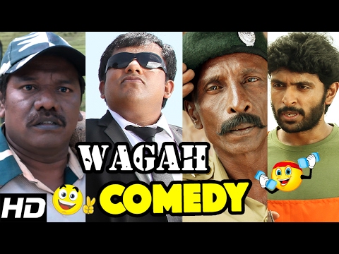 Wagah Tamil Movie Comedy Scenes | Vikram Prabhu | Karunas | Sathyan | Rajendran | Tamil Comedy