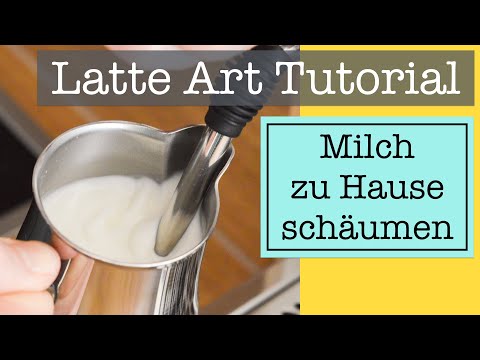Milk steaming for Latte Art with your home espresso machine - perfect microfoam for latte art