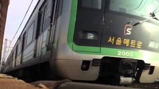preview picture of video '잠실철교 2호선 Seoul Subway Line No2. Jamsil Rail Bridge KOREA'