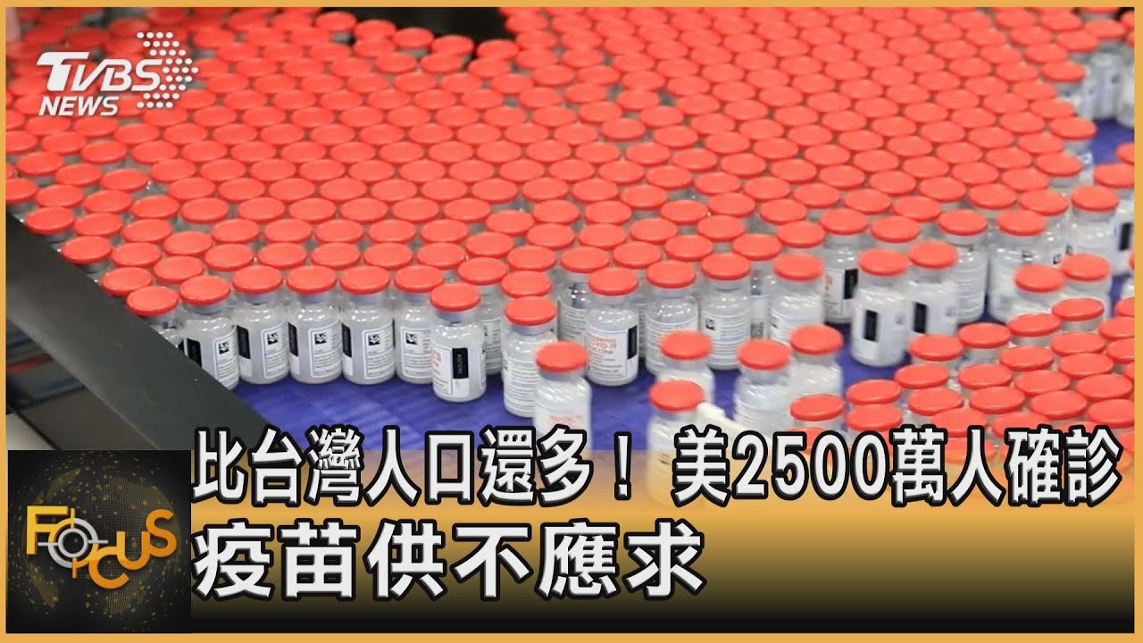 比台灣人口還多!美2500萬人確診 疫苗供不應求