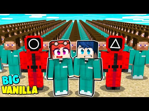 GIOCO GLI SQUID GAME INSIEME AI FAN NELLA BIG VANILLA! - MINECRAFT