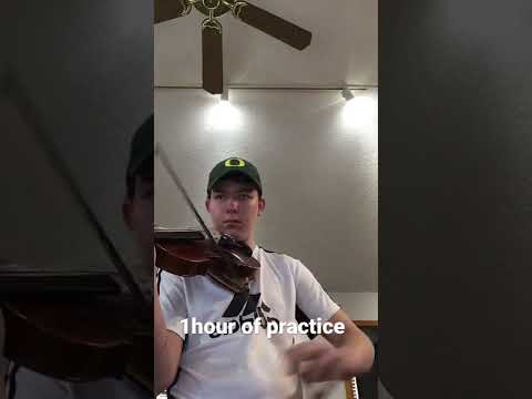 Paganini‘s Caprice no.24 after 1 hour of practice