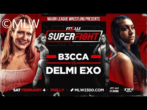 Delmi Exo vs B3CCA / Singles Match / MLW SuperFight '23 / WWE 2K22