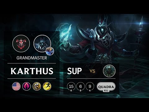Karthus Support vs Pyke - NA Grandmaster Patch 9.9