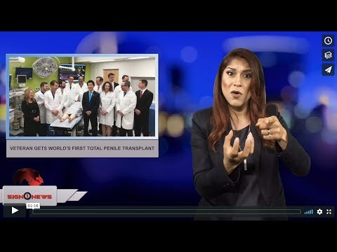 Veteran gets world's first total penile transplant (ASL - 4.24.18)