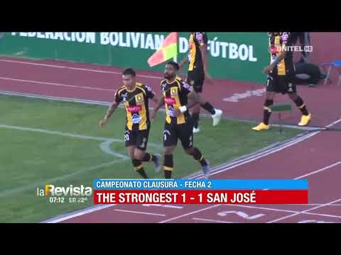 Clausura, fecha 2: The Strongest 1-1 San José