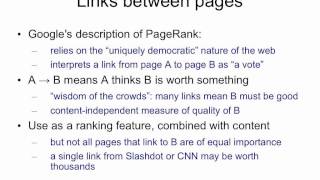 Web search 3: introduction to PageRank