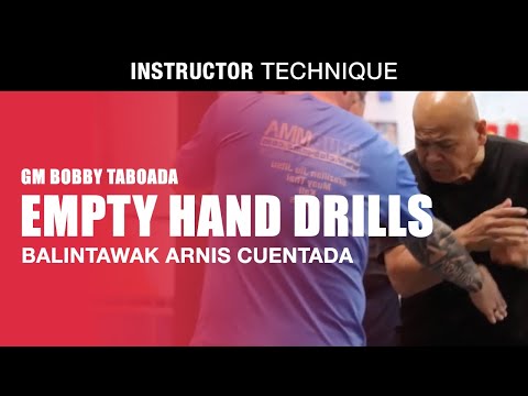 Balintawak Arnis Cuentada empty hand drills (GM Bobby Taboada)