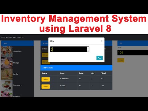Inventory Management System using Laravel 8