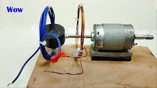 How to make Free energy with copper wire copper coil DC motor