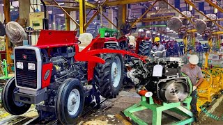 Massey Ferguson Tractor 385 Engine Assembling Process in a Factory