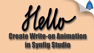 Download the video "Write-On Text Effect in Easy Steps | Synfig Animation Tutorial FREE"
