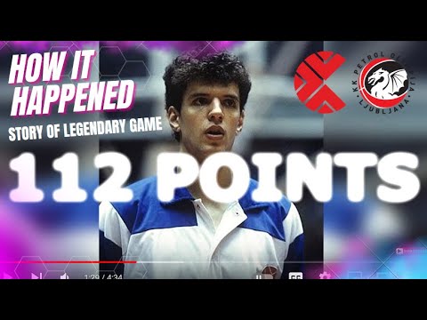 Drazen Petrovic 112 pts VS Smelt Olimpia | 1985 | How it Happened...
