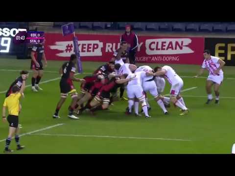 Edinburgh vs Stade Francais European rugby challenge cup 2016