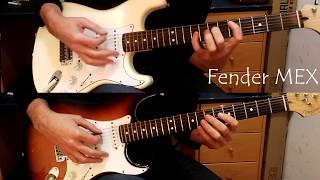 Video thumbnail for Fender Stratocaster MEX vs. Fender Stratocaster USA by Juan Marrón