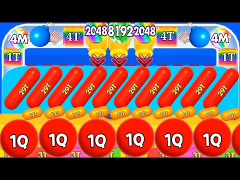 Bounce Merge vs Alphabet jelly puzzle - Ball Run 2048 Game Walkthrough New Update Level part #1