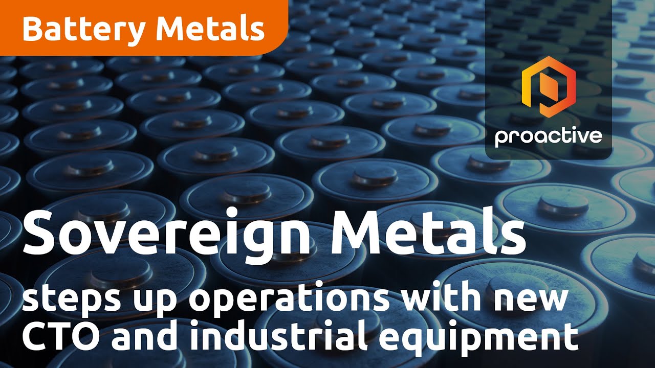 Sovereign Metals steps up operations with new CTO and industrial equipment