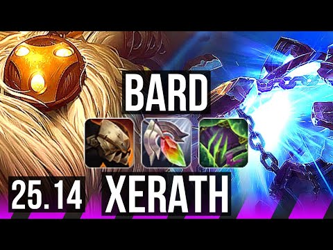 BARD & Aphelios vs XERATH & Sivir (SUP) | KR Master | 25.14
