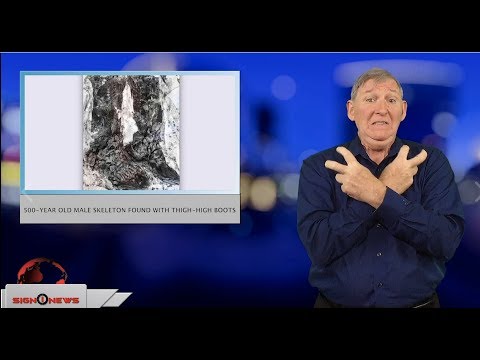 500-year old male skeleton found with thigh-high boots (ASL - 12.4.18)