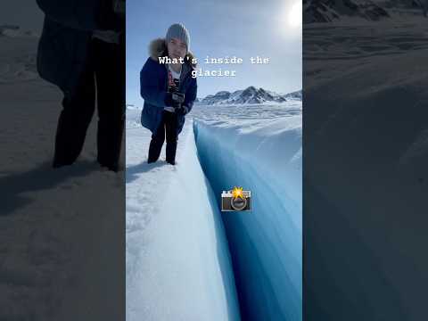 Я опустил камеру в трещину ледника - и вот что она увидела🤯