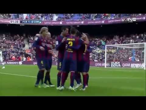 Fc Barcelona vs Cordoba CF - Pedro goal 1-0 !!!