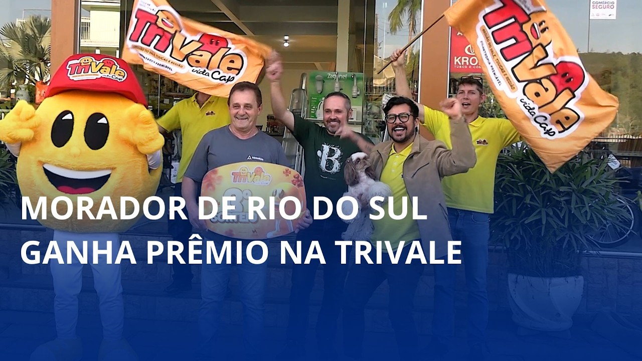 Morador de Rio do Sul ganha prêmio na TriVale