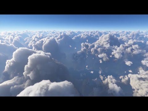 Relaxing Flying Over Large Soft Clouds, no sound