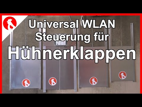 149 Hühnerklappe über Smartphone steuern - wlan smarte Hühnerklappe Fernsteuerung smart home