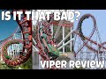 Is Viper Really That Bad Full Review Six Flags Magic Mountain