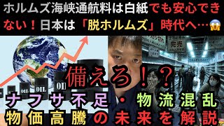  ホルムズ海峡通航料は白紙でも安心できない！日本は「脱ホルムズ」時代へ…ナフサ不足・物流混乱・物価高騰の未来を解説🥶