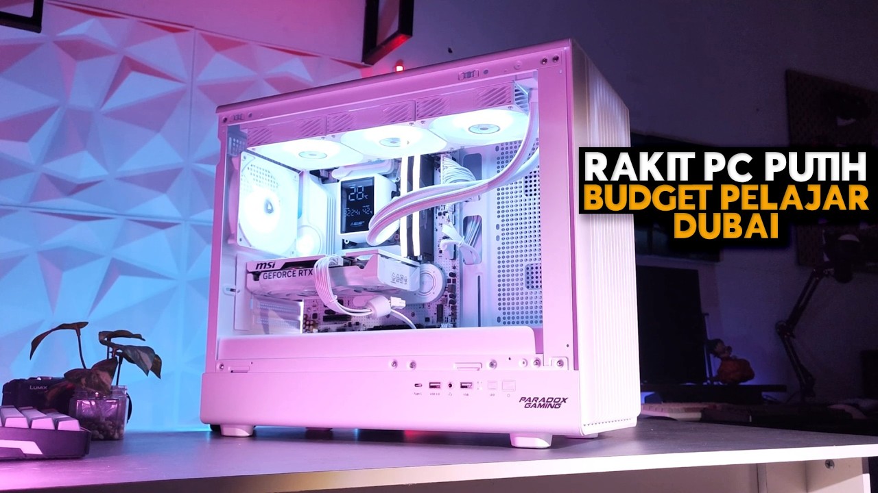 Build PC Full White Budget Pelajar Dubai! Performa Ngebut - Ft Paradox Gaming Grim Reaper