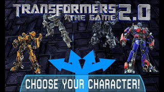 Transformers The Game 2.0 Mod - Character Select