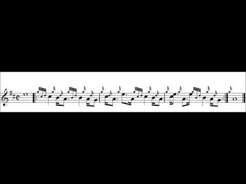 Great Highland Bagpipes Intermediate Exercise 63 – high pitch half speed